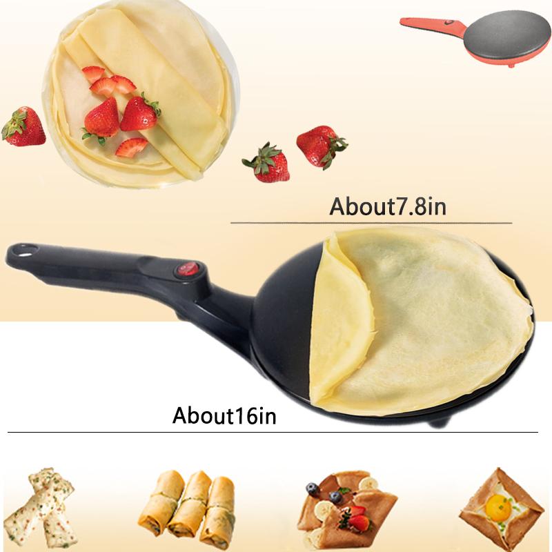Electric crepe machine Breakfast pizza machine Pancakes Baking plate Cake non-stick frying pan Pancakes, bacon, tortillas Convenient and fast