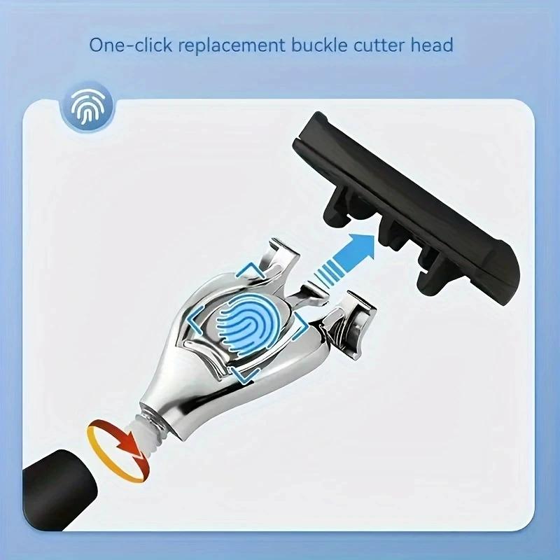 Men's Manual Shaving Razor Set with 2 Handles & 30/60 Replacement Blades, Razors Set, Precision Stainless Steel Blades, Advanced Shaving System