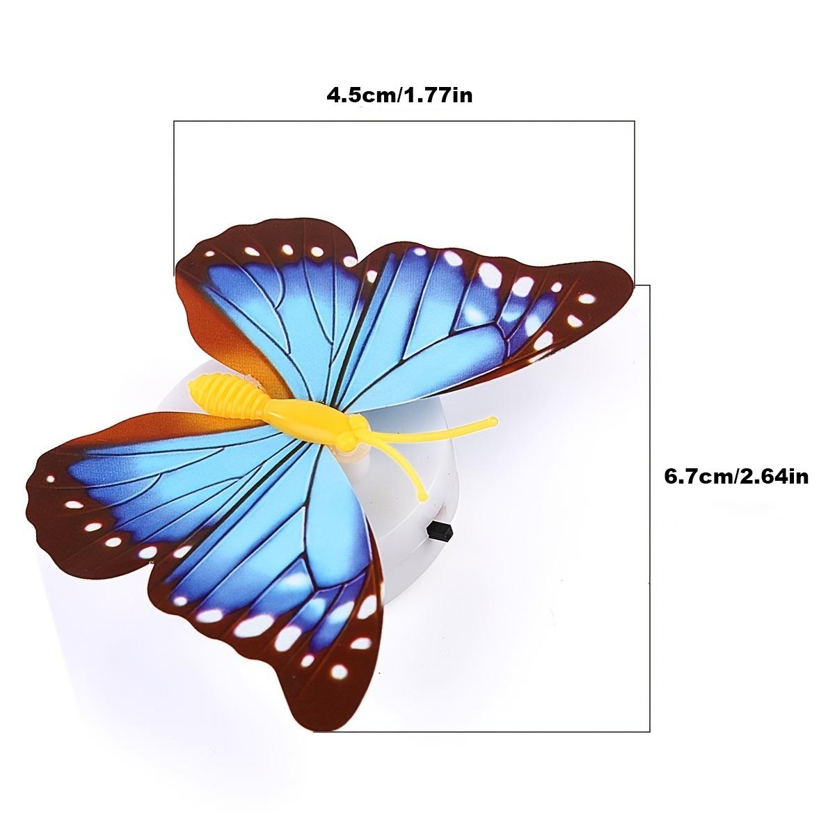 Random Color 3D Butterfly Lamp, 5/10/20 Counts Cute Simulation Butterfly, Romantic Wall Decoration For Home Room Layout Table Wall Decor for christmas gift