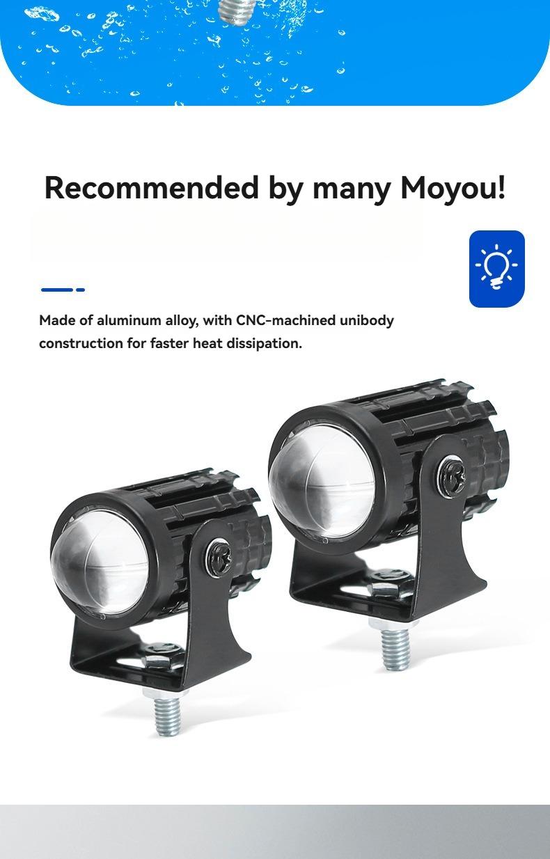 High Brightness LED Spot Lights Mini High Low Beam Driving Lamps, 12V-24V Universal Voltage, Superior Heat Dissipation, Enhanced Safety in Rainy & Foggy Days, Widely Compatible with Cars Trucks SUVs Vans ATVs UTVs and Most Vehicles