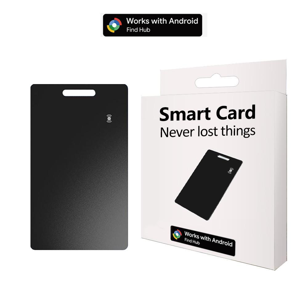 Android Wallet Smart Card Tracker, BT-compatible Locator Compatible with Google Find My, Ultra-Thin Wireless Charging Tag for Luggage Passport Bag