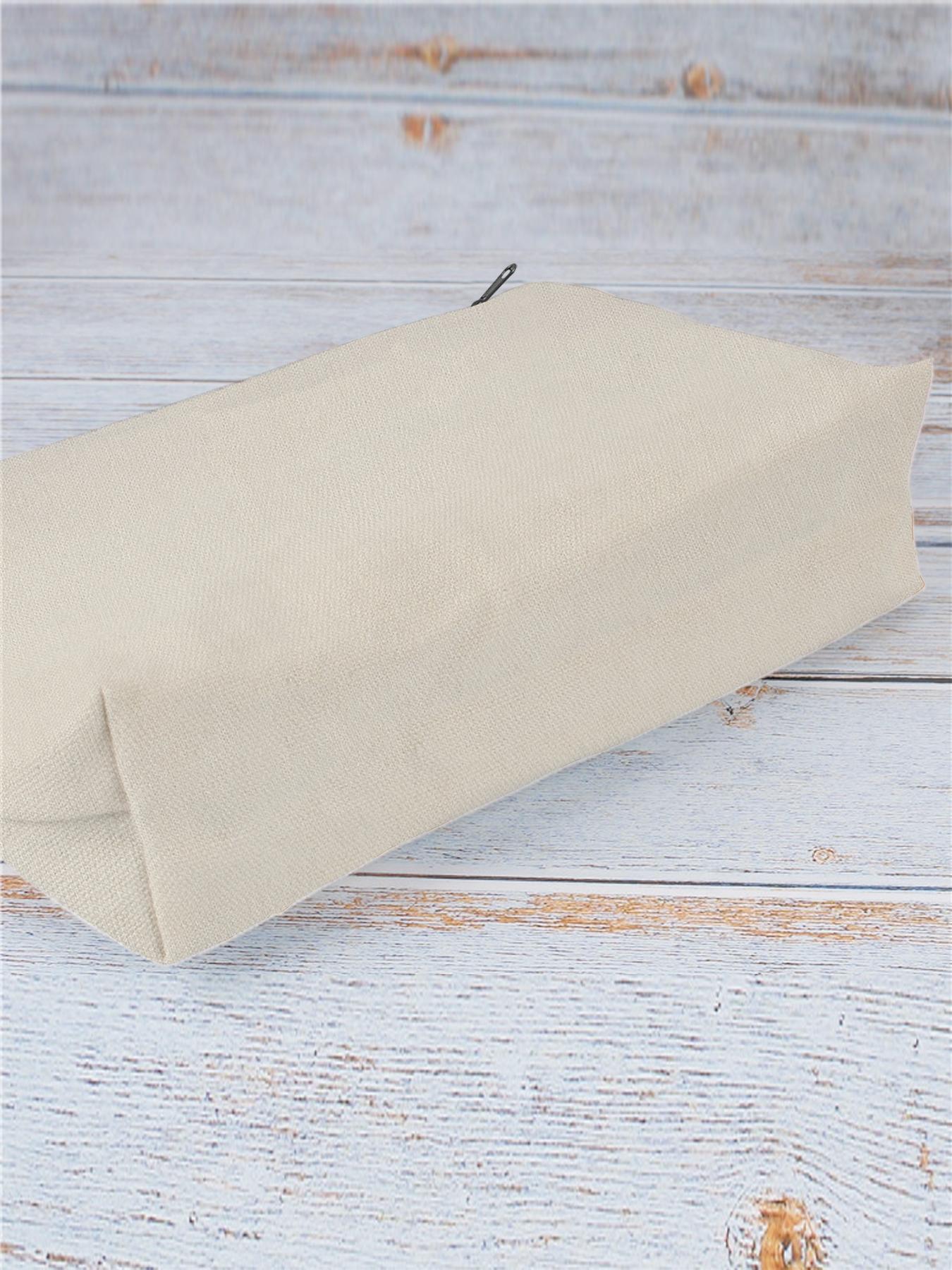 Edgy Humor Makeup Bag, Canvas Pouch with Various Items Quote, Candy, Burger, Pills, Phone, Vintage Icons, Perfect for Cosmetics