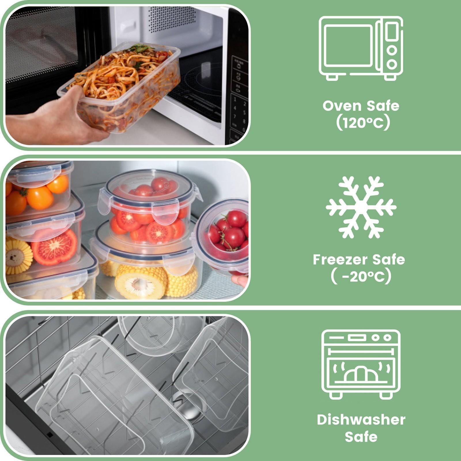 24 PCS Food Storage Containers with Lids, Plastic Meal Prep Containers, Airtight Leakproof Snap Lock, Stackable Kitchen Storage Set for Fridge, Freezer & Microwave#fathersdaygift
