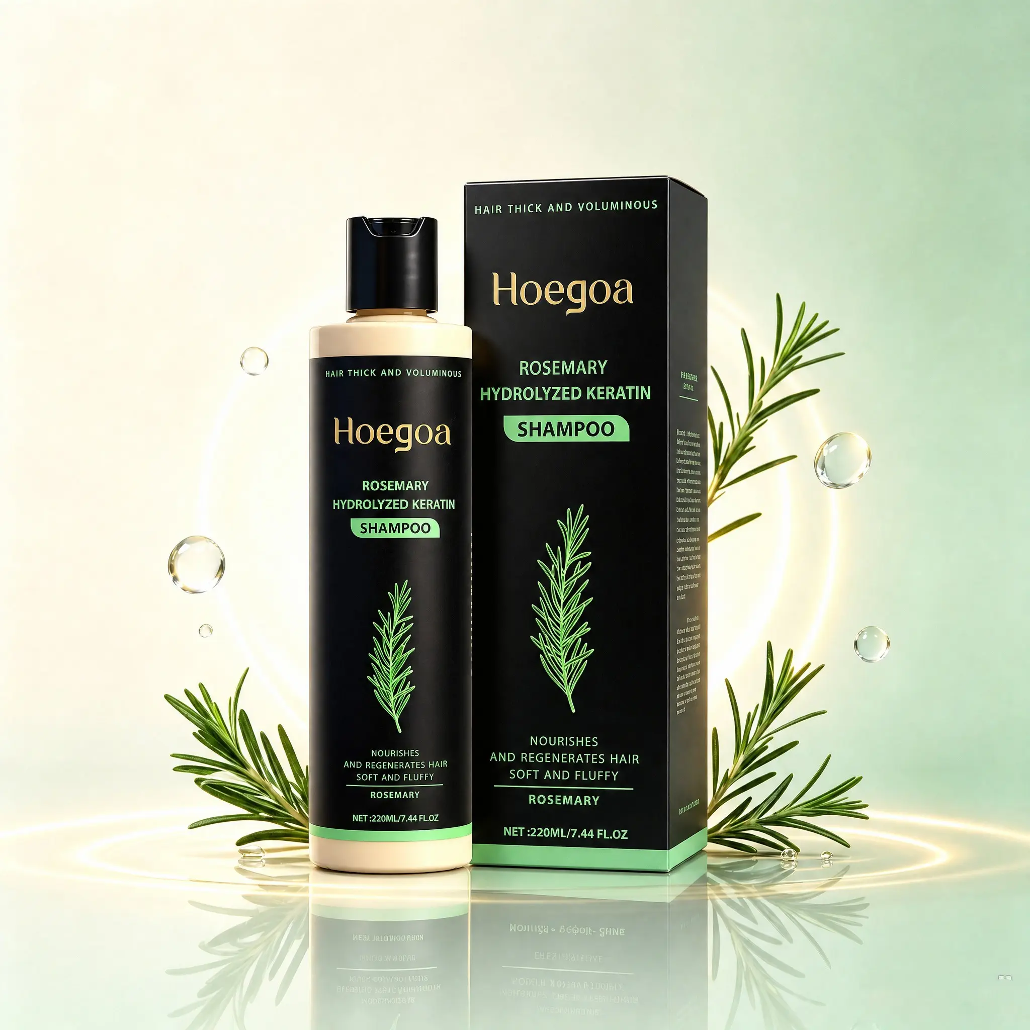 Organic Rosemary Shampoo & Conditioner - Hydrolyzed Keratin Haircare, Cleansing, Boost Hair Growth, Control Oil & Dandruff, Soothe Scalp Irritation, Repair, Moisture, Hydrate Reduce Frizz, Smooth & Restore Shine, Organic Haircare,back to school