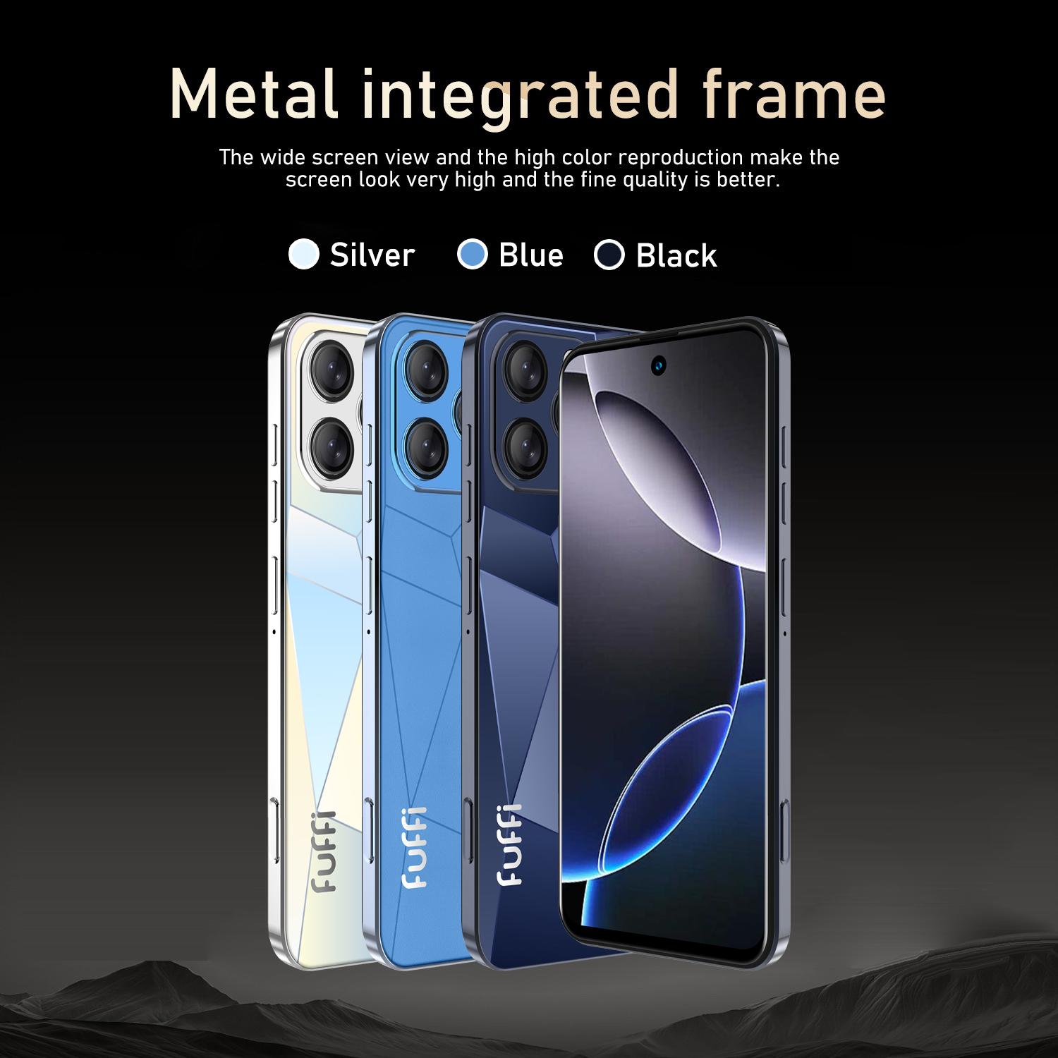 Fuffi 4g Smartphone Dual Sim 6.56 Inch HD Screen 4GB RAM 64GB ROM 8mp+13mp Camera 3800mah Battery Android System Metal Frame Dual Sim Cellphone