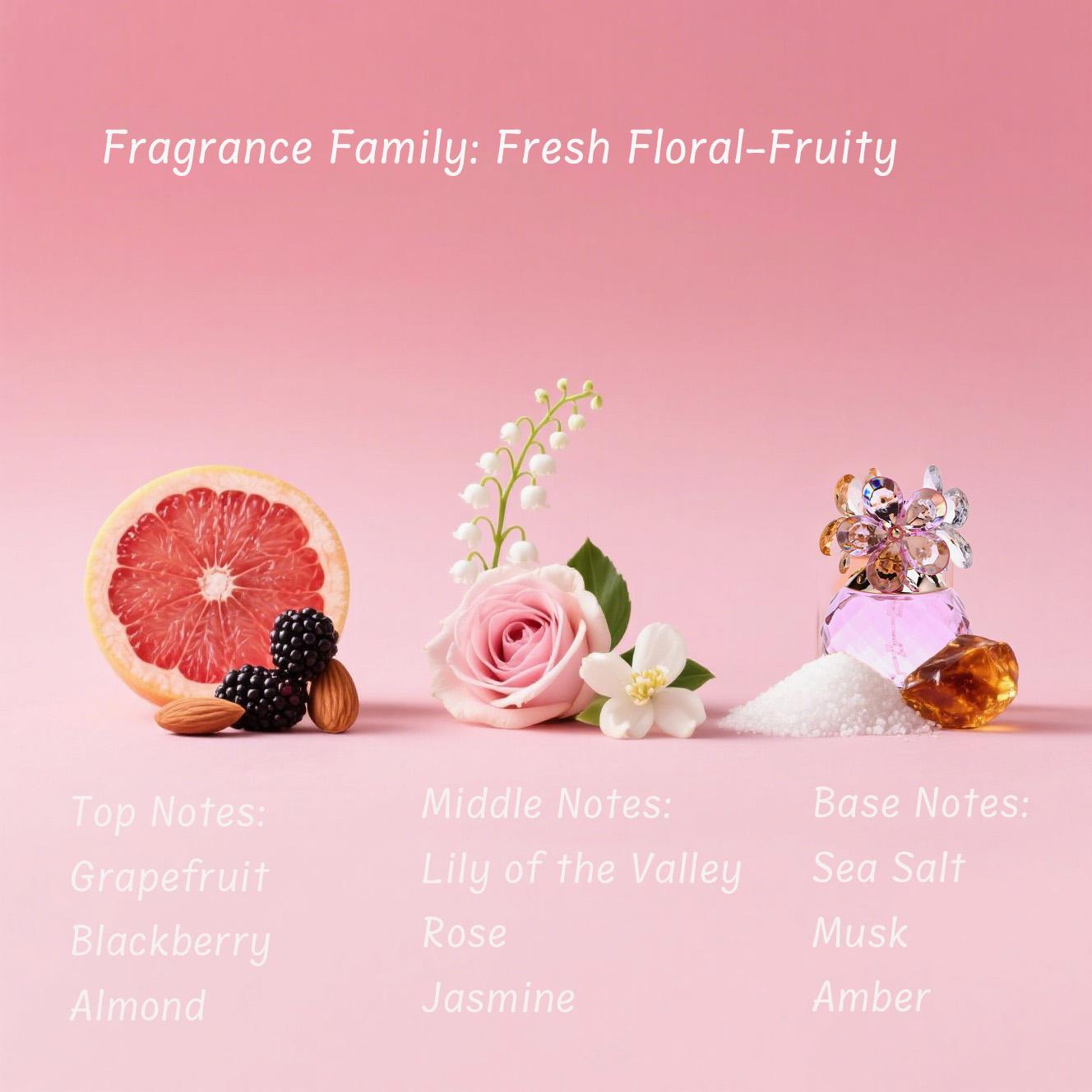 Women's Perfume 55ML, Floral Fruity Scent, Long-Lasting Fragrance, Ideal for Daily Wear and Romantic Dates, Perfect Gift for Her