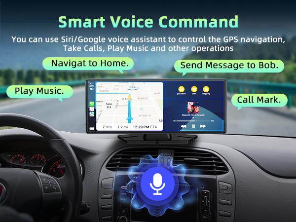 【SpringGlowUp】LAMTTO 9.26-Inch Wireless CarPlay Screen — Compatible with Apple CarPlay and Android Auto, Supports GPS Navigation, AirPlay, and Touchscreen Dashboard for In-Car Navigation and Entertainment