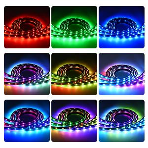 NilightTruck Bed StripRGB-IC LEDLights forTruckBed PickupMultiDream ColorDIYMusic synchronous with APP and RF Remote Control 3PCS 60inch Truck Bed Light car interior Vehicle Waterproof