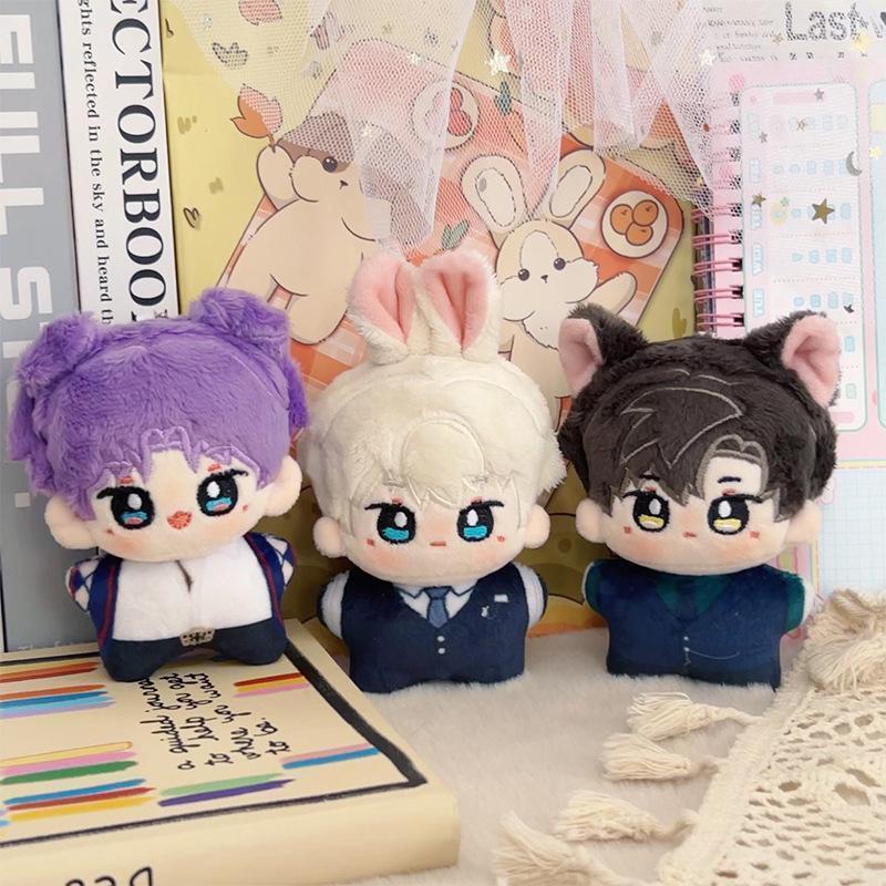Love and deepspace; Anime Keychain Cosplay Rafayel; Xavier; Zayne; Accessories Plush Doll 10cm Soft Mini Plushie Dolls Pendant