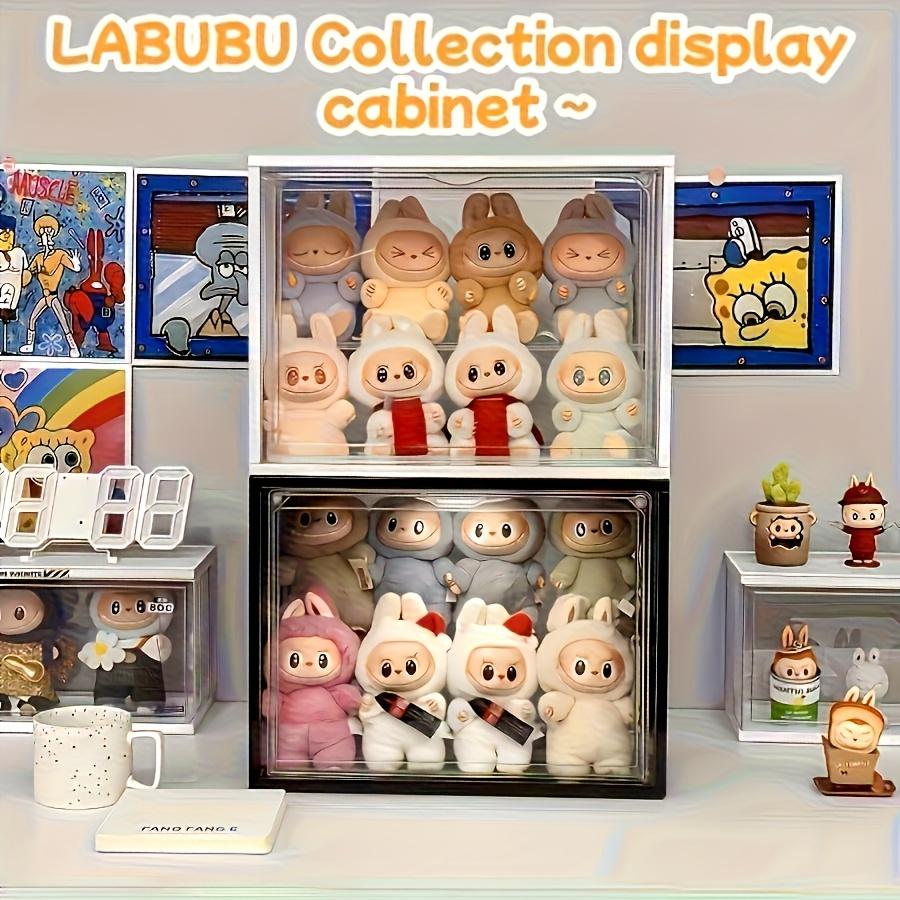 Transparent Display Cabinet, Three-Layer Adjustable Stackable Storage Box, Collectible Model Showcase, Summer Essential, Back-To-School Must-Have, Home Storage