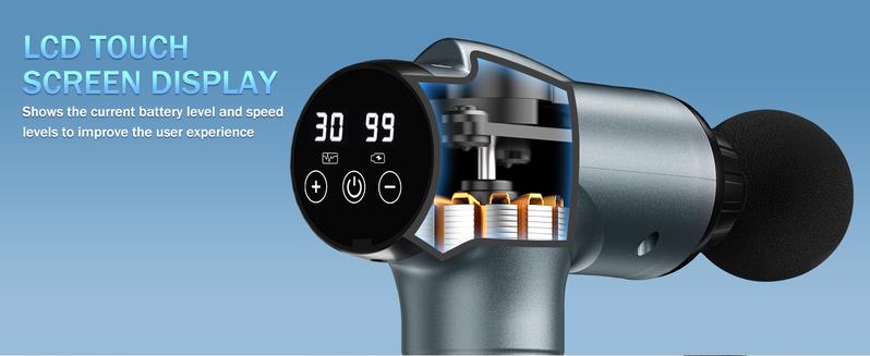 30 Speed Deep Tissue Massage Gun (M68-7) - 9 Heads for Knee Foot Neck Back, Massage Device for Pain Relief & Recovery, Perfect Gift