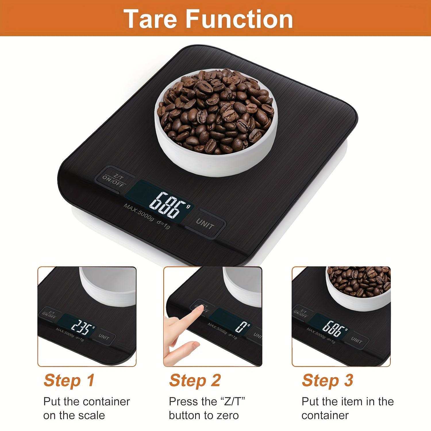 High Precision Digital Kitchen Scale, USB Charging/battery Powered, LCD Display, Stainless Steel, Waterproof, Accurate Food Weighing, Digital Weight Scale, Kitchen Gadgets