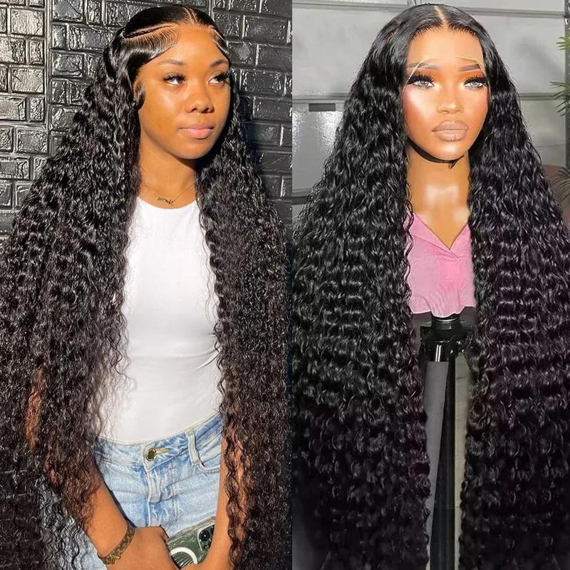 Bling Hair 36inch 38inch Deep Wave 13x6 Lace Frontal Wig Deep Curly Human Hair Wigs For Women Brazilian 13x4 Water Wave Lace Front Wig Pre Plucked Brazilian 13x4 Water Wave Lace Front Wig Pre Plucked