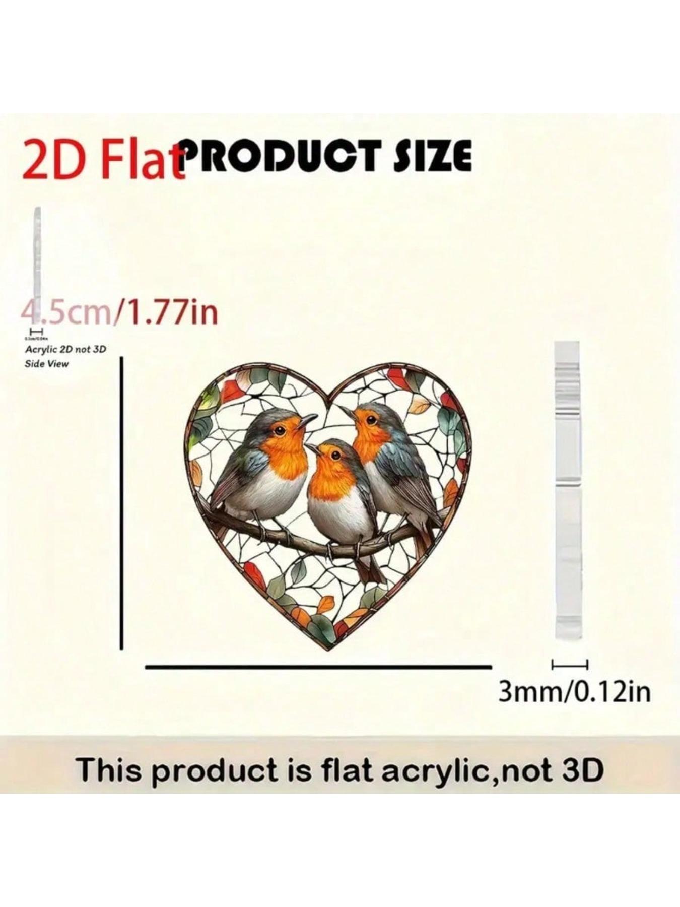 Bohemian branch bird acrylic earrings -3 colorful bird heart pendant earrings, lightweight daily jewelry gifts (birthdays, holidays) for female friends and family, birthday gifts, party accessories, minimalist style, elegant design,