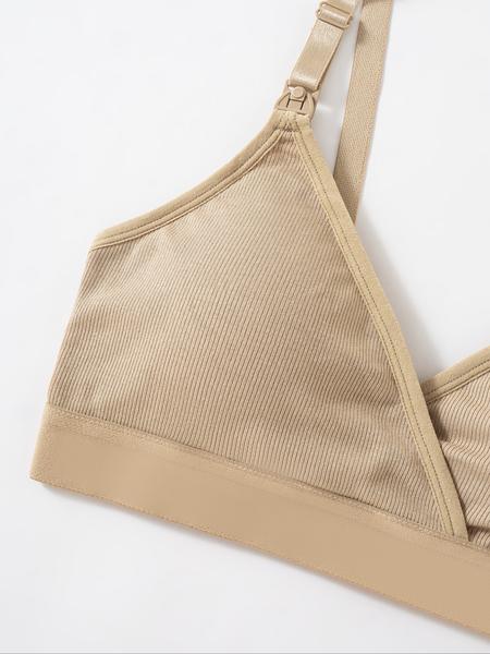 3 Pack Maternity Nursing Bras, Removable Pads, Soft Comfortable Breastfeeding Bra, Cross Feeding Design, Pregnancy Support, Maternity Solid Bra