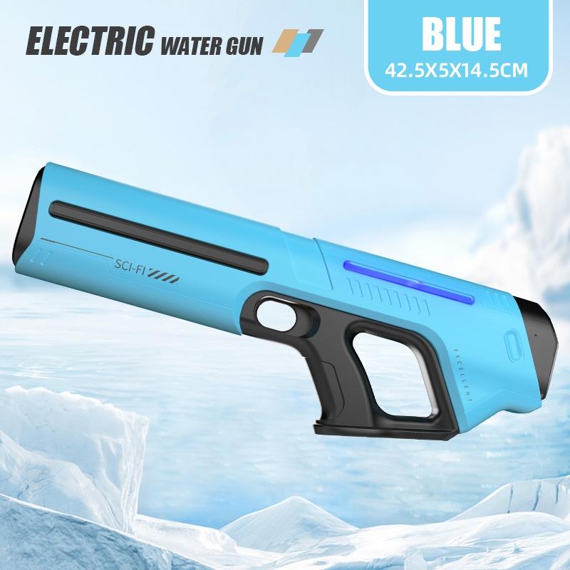 Bestselling Electric Continuous Fire Water Gun, Pulse Light Electric Water Gun, Summer Water Toy, Automatic Suction Fill Water Gun