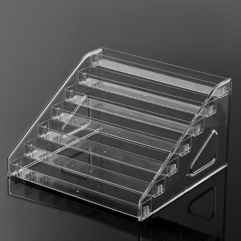 Clear Acrylic Display Stand Multi-Tier Step Riser Shelf for Collectibles, Anime Figures, Badges, Pops & Figurines – Versatile Organizer for Home, Retail & Live Stream Showcase, Dustproof Display Rack for Desk Storage & Collection Exhibition