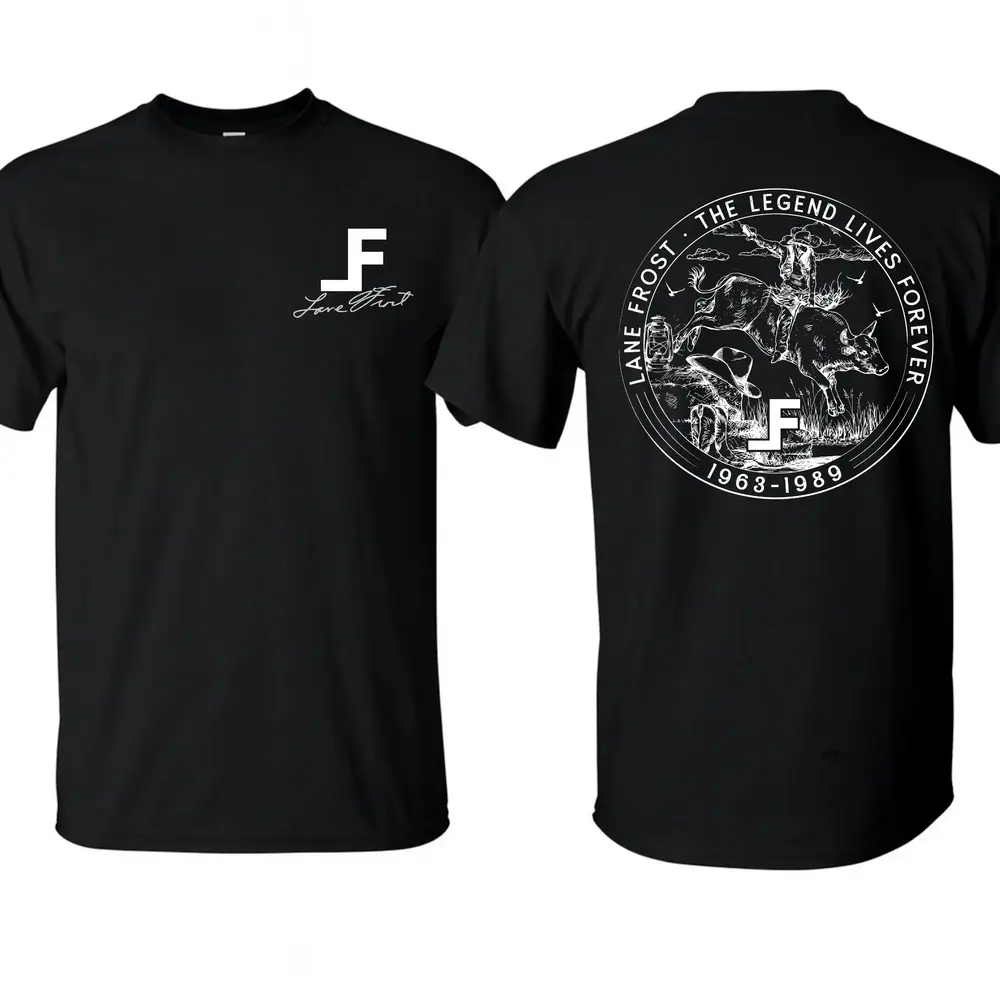 Lanefrost T-Shirt, Vintage Bull Rider Shirt, Retro Rodeo Cowboy Tee, Legend Lives Forever LF Merch 2 sided TShirt, Gift For Him, Western Outfit, MADE IN USA
