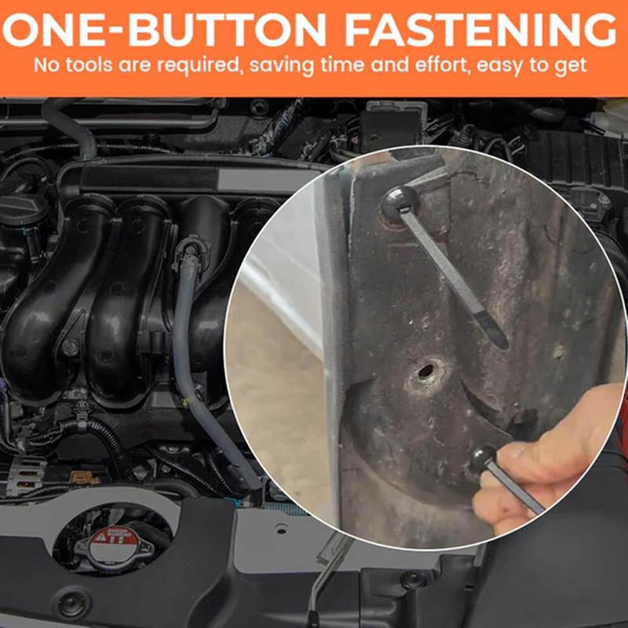 20/100 pcs Nylon Universal Cable Tie Buckle with Pin & Button Self-Locking Design for Car Daily Repair and Multipurpose Use