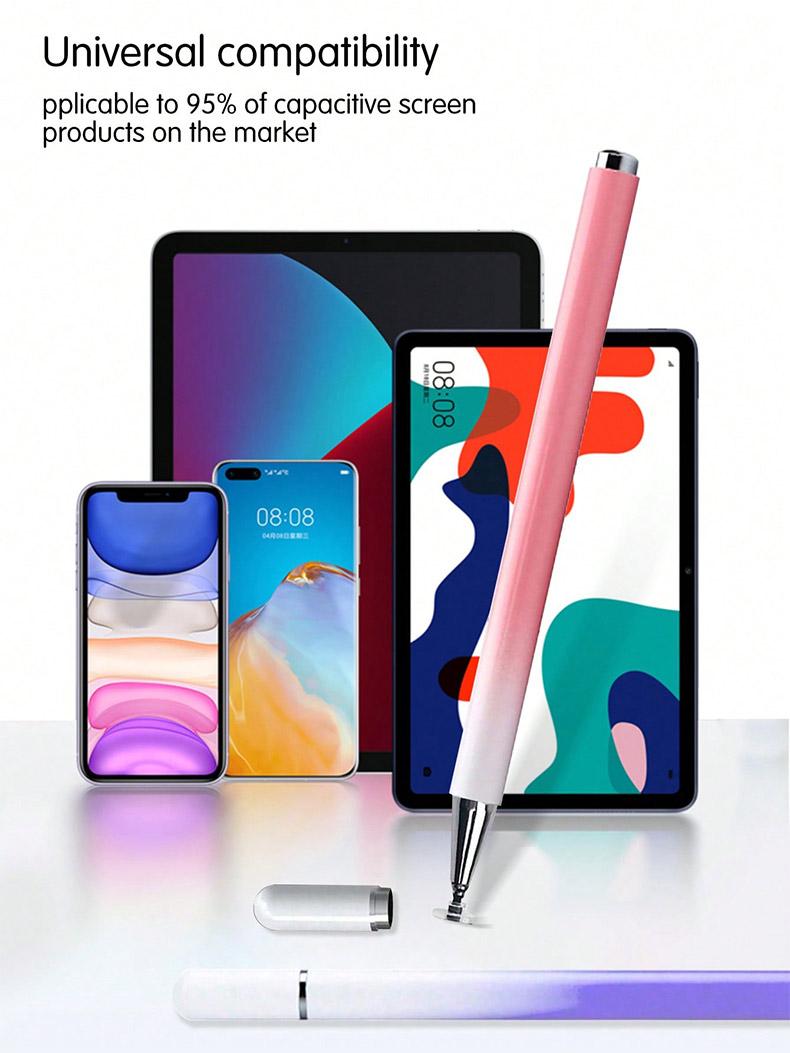 Universal Capacitive Stylus Pen, No Charging Needed, Compatible with Phones and Tablets, Dual-Sided Magnetic Cap, Touchscreen Pen for Drawing and Writing