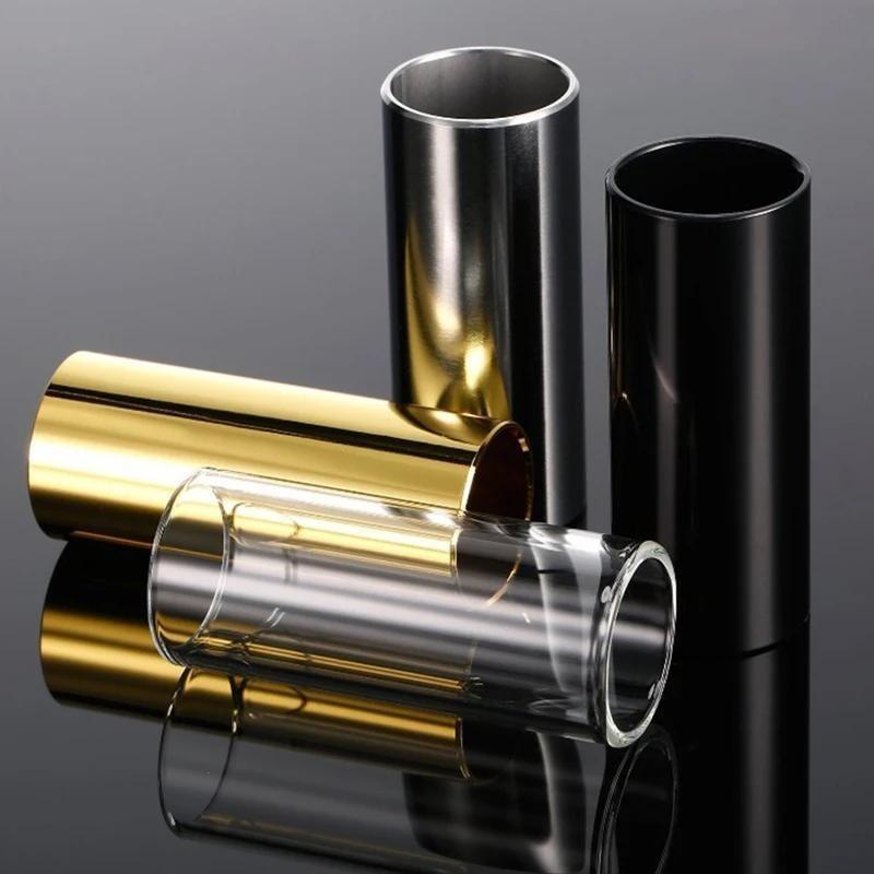1pc Guitar Slide Bar Stainless Steel Finger Slides for Guitar Ukulele String Instruments Steel Finger Slider Guitar