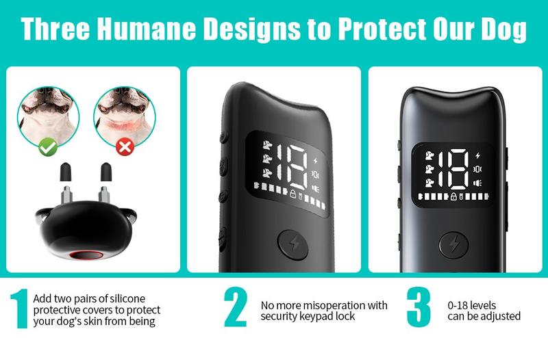 Dog Training Collar - Dog Bark Deterrent Device Stops Bad Behavior - No need yell or swat, Just point to a dog, Hit the button - Long-range ultrasonic