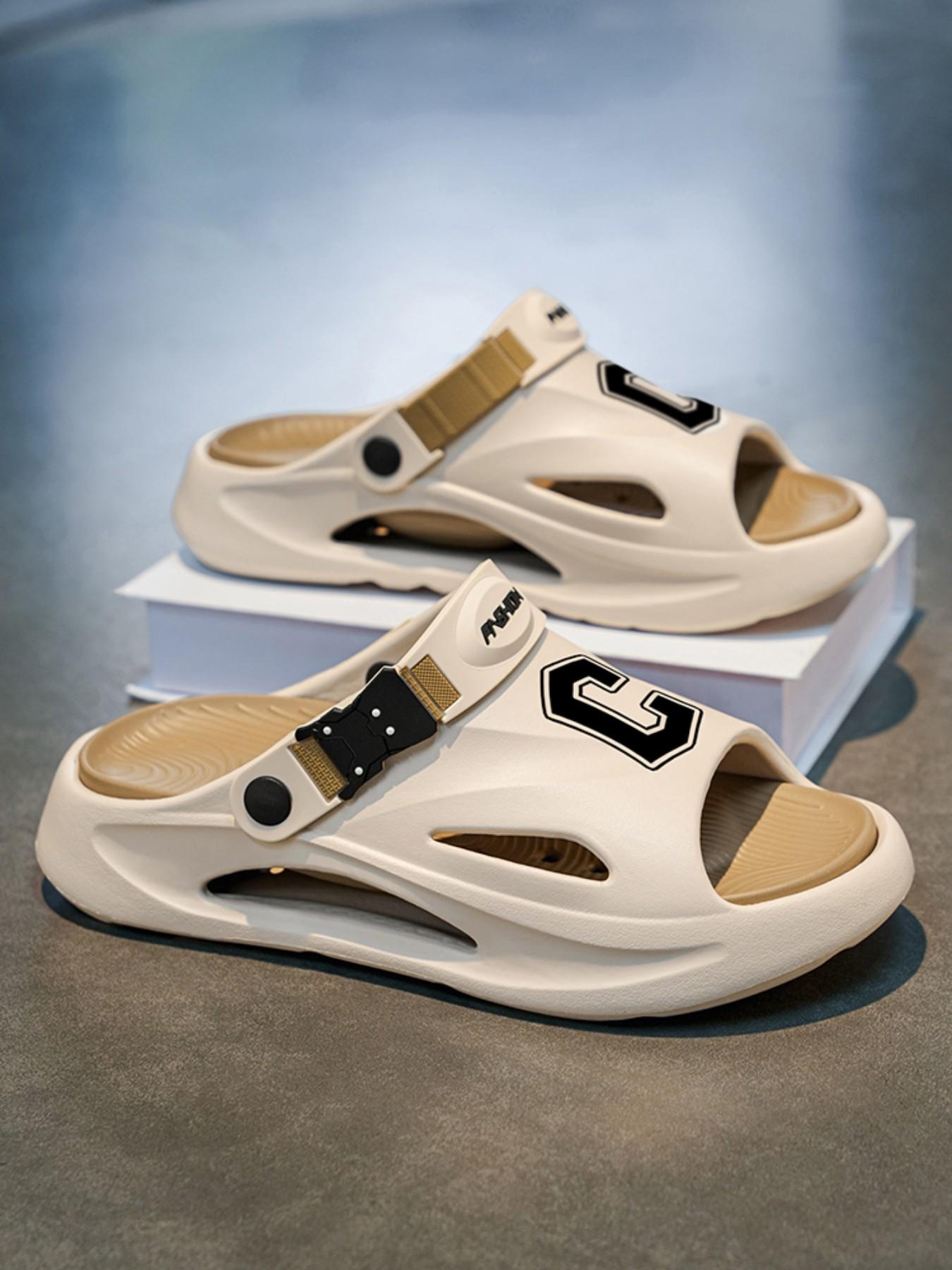 Men's Summer Sandals 2026 New Arrival, Comfortable Thick Sole Anti-Slip Beach Shoes, Dual Color Casual Sports Slippers