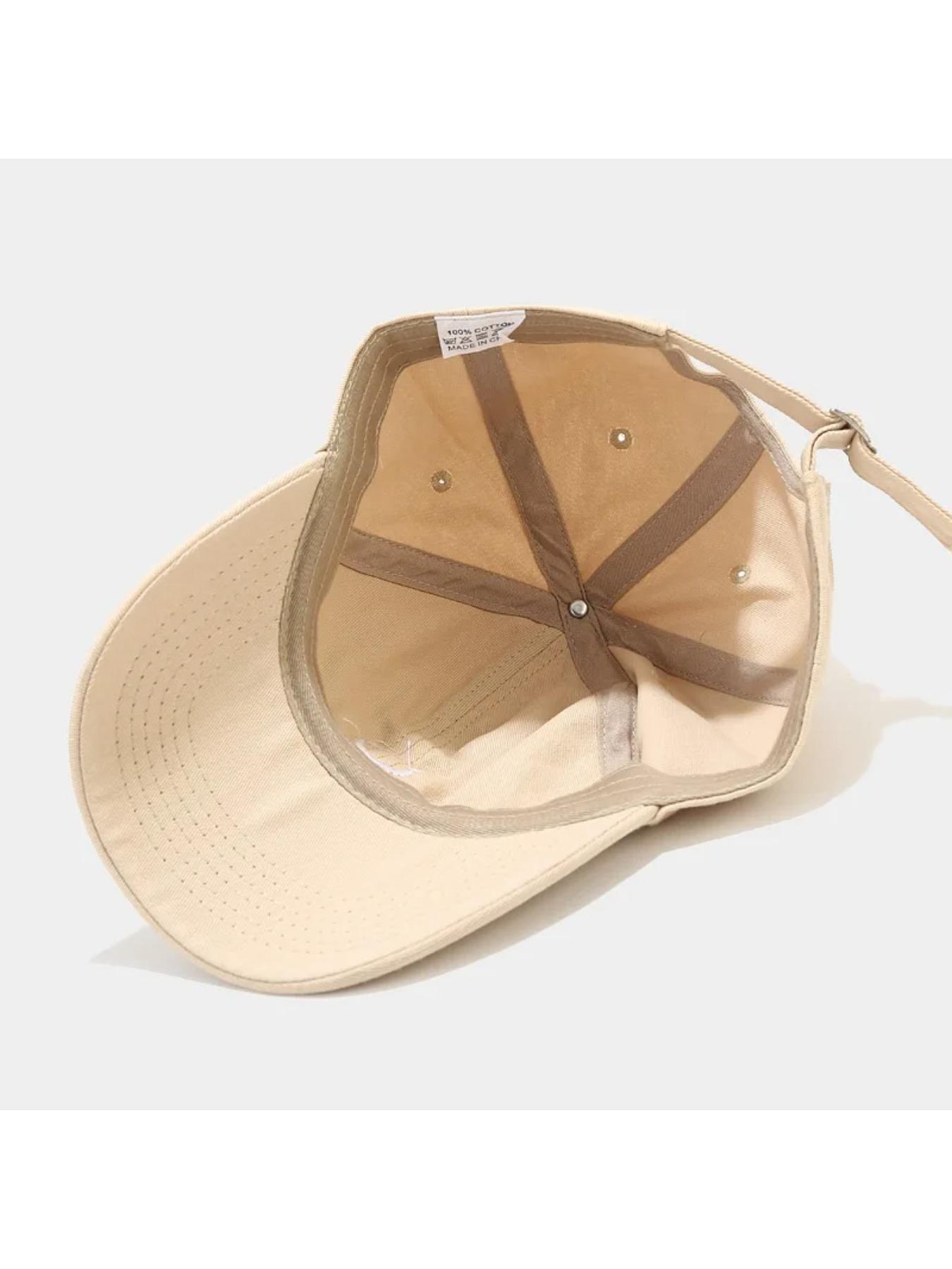 Soft Cotton Baseball Cap for Women Men Smile Face Embroidery Adjustable Low Profile Unstructured Snapback Dad Hat