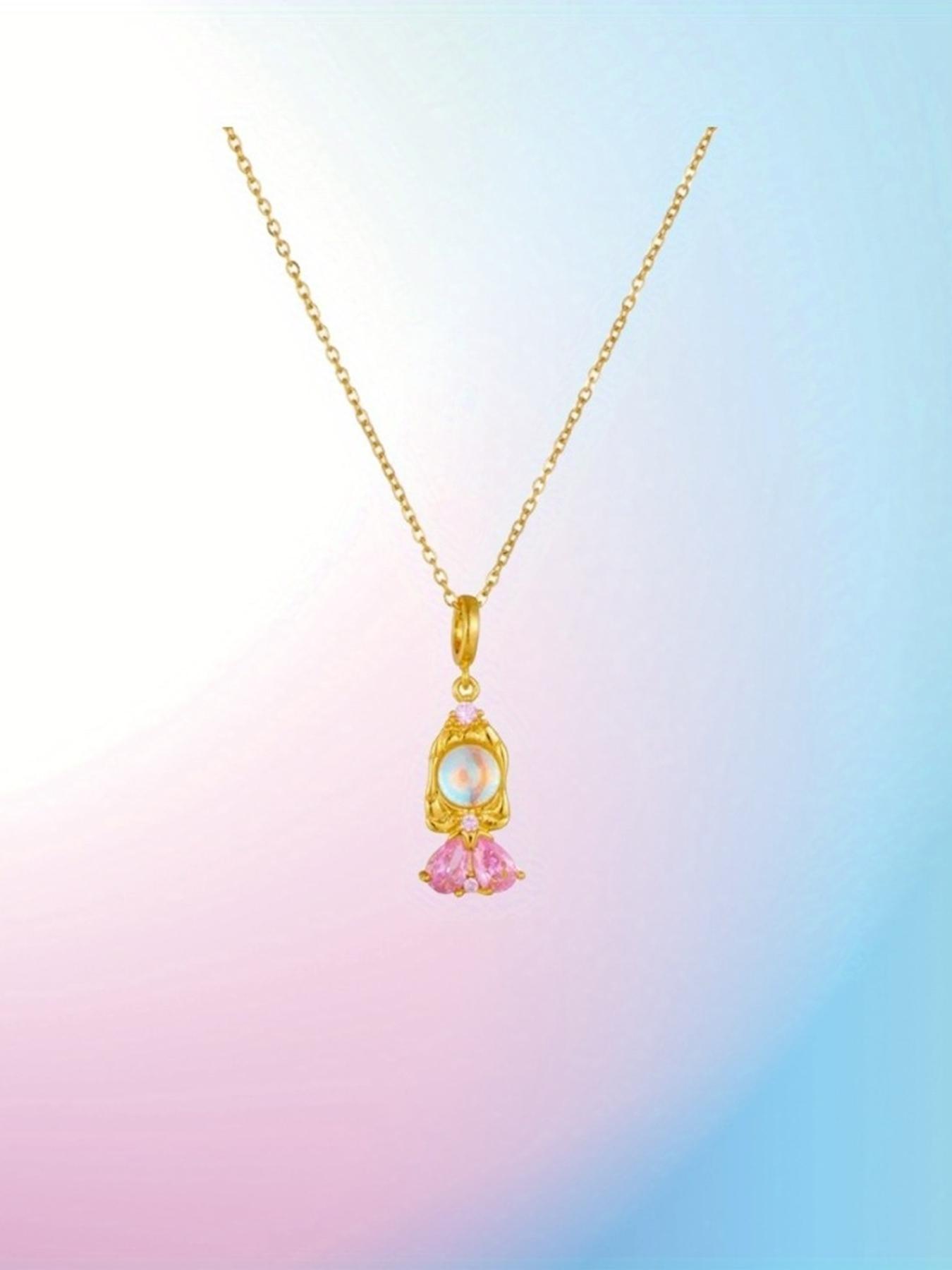 Cute Cartoon Fairy Tale-Style Mini Figure Pendant Necklace Set for Women – Spring/Summer Fashion Accessory – The Perfect Gift for Family, Friends, and Loved Ones