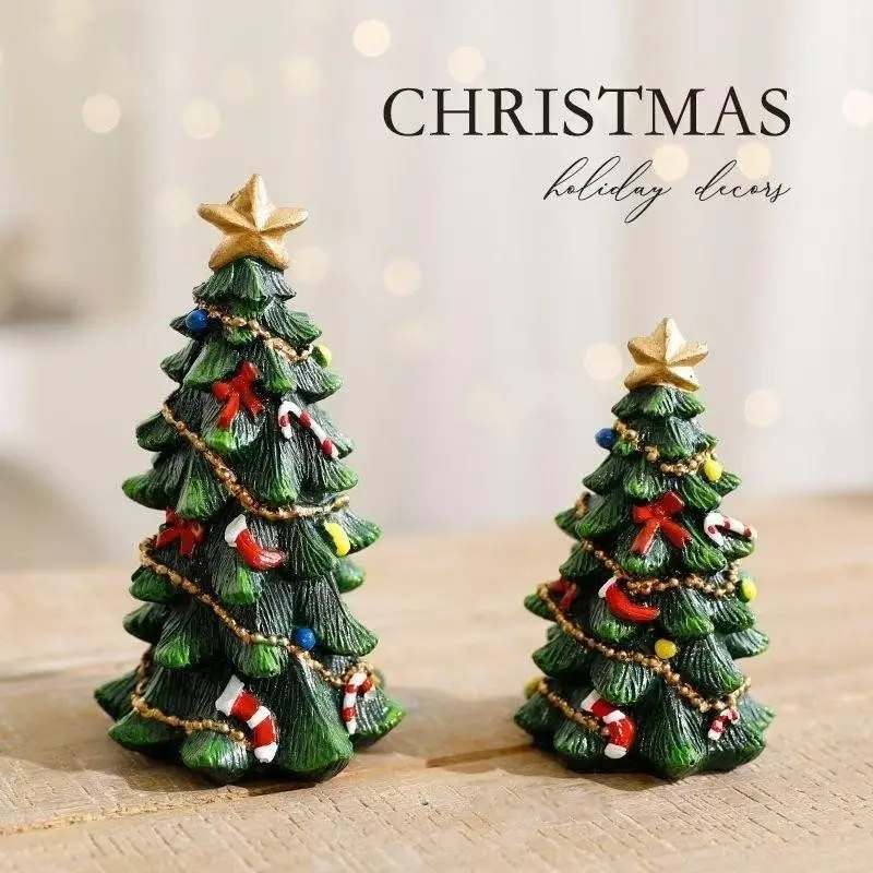 New Mini Christmas Tree Ornament, Festive Holiday Gift Decor, Desktop Scene Decoration, Perfect for Christmas Celebrations