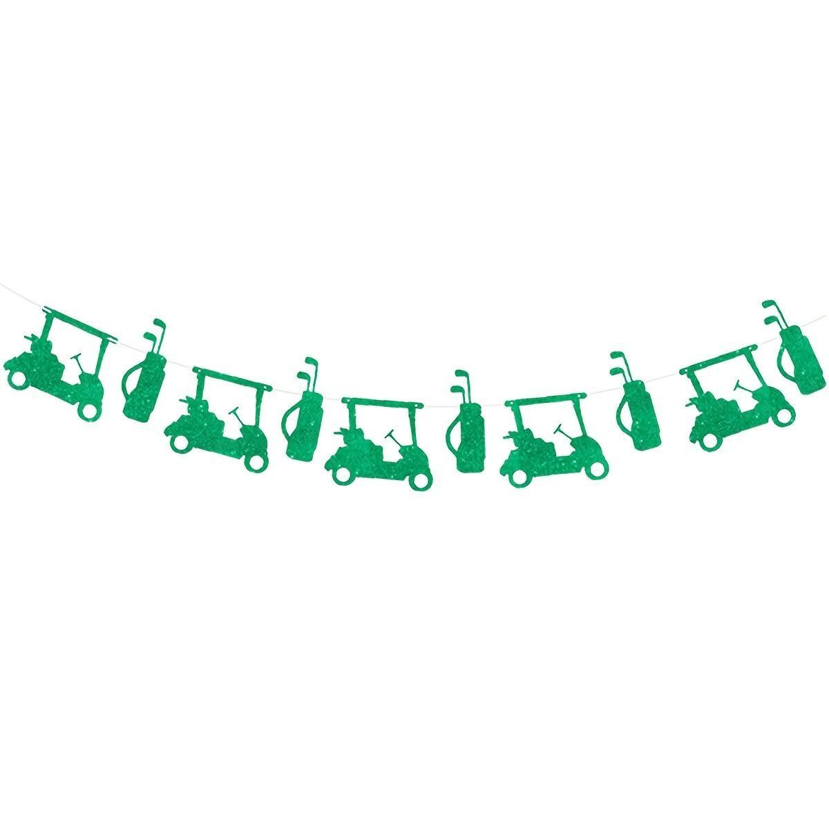 Golf Party Banner Set, Golf Cart and Bag Decor, Birthday Party Setup, Sports Theme Banner, Indoor Outdoor Photo Background, Golf Enthusiast Decoration