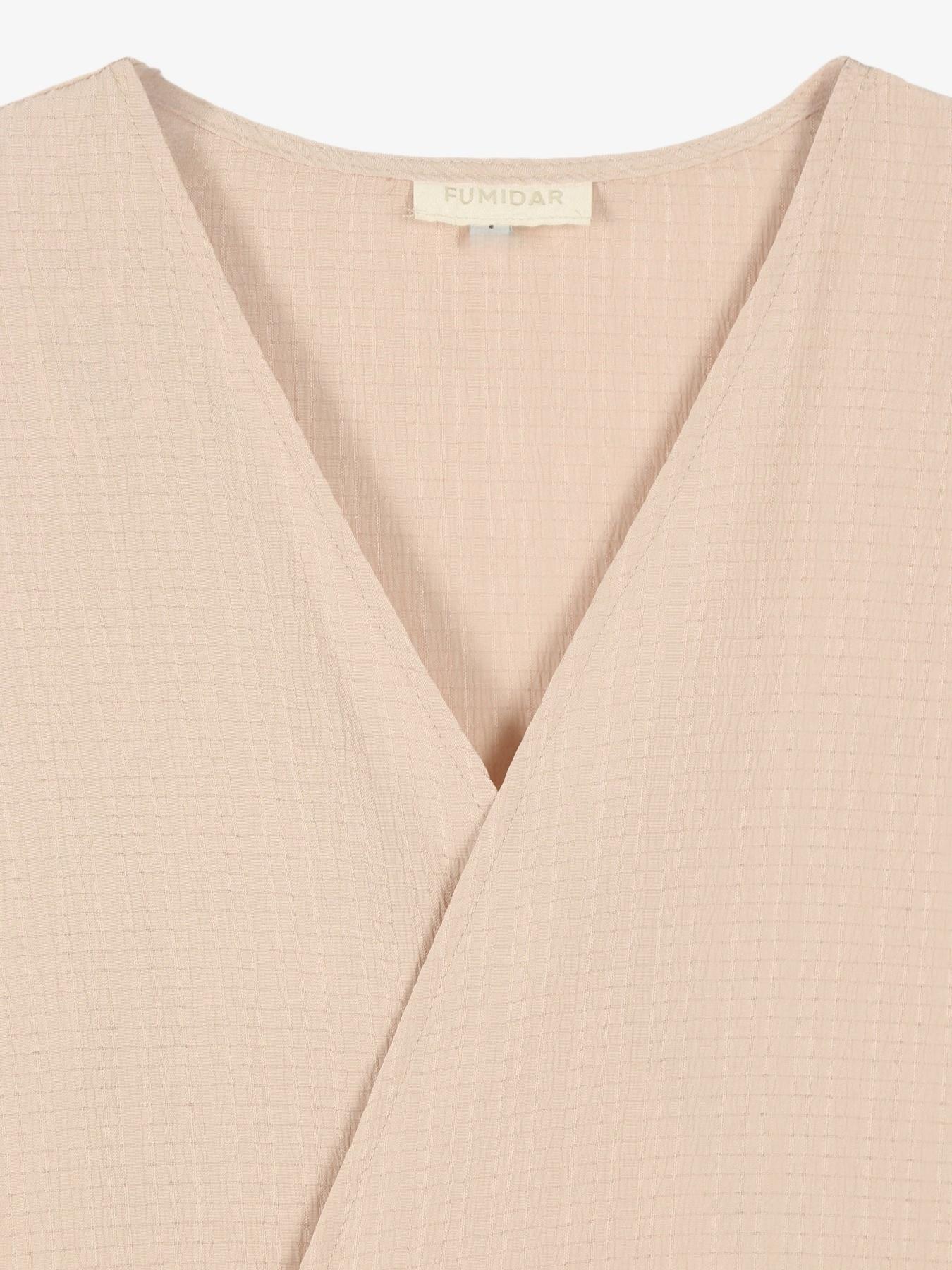 Women's Casual Loose-Fitting Tie Front Top & Pants Set, Elegant Daily Wear with Pockets, Comfortable Long Sleeve