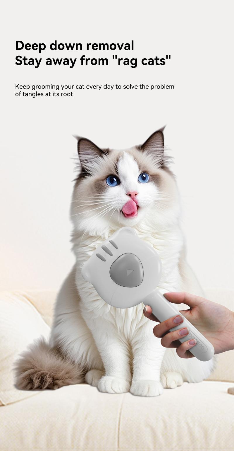 Cat Comb for Removing Loose Fur - Cat & Dog Brushing Tool, Pet Hair Remover, Perfect for Long-Haired Pets, Essential Grooming Accessory