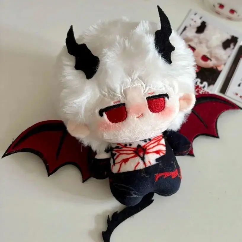 New 10CM Love and Deepspace Sylus Plush Doll Silver Wing Devil Cosplay Anime Cute Plushie Backpack Keychain Pendant Xmas Gifts