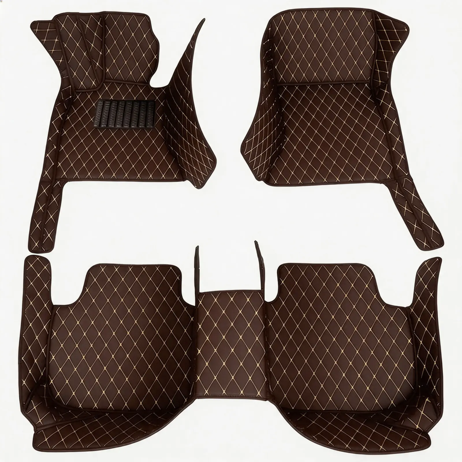 For BYD Seal 06 EV/DM-i PU leather left-hand drive car floor mat, 360 degree protection, car interior accessories, suitable for heavy weather, quick disassembly, cleaning and installation for daily use Automotive floor mats