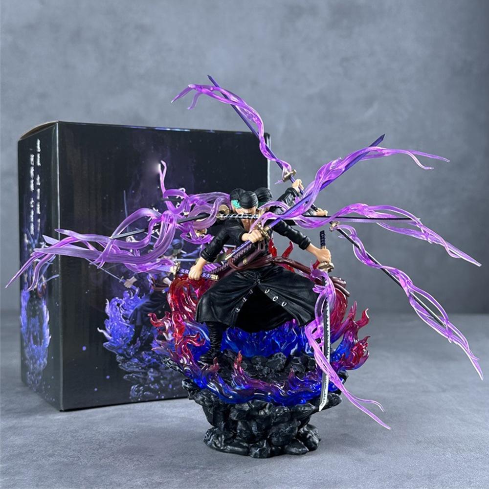 One Piece Roronoa Zoro Ashura Figure, 9-Sword Style Demon God Statue, Ultimate Gift for Otakus & Anime Lovers, Collectible Figurine