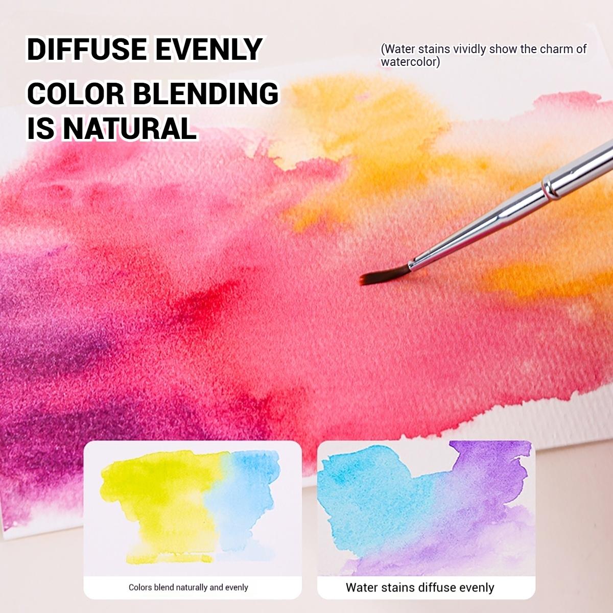 16 Color Watercolor Solid Paint Set, Art Drawing Supplies, Includes Metal Brushes, Portable Gift Box, Ideal for Adults Teens Students, Holiday Gift