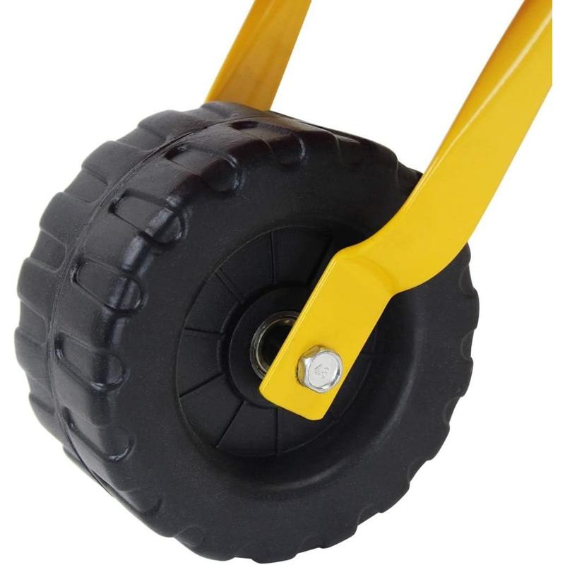 Wheelbarrow, Outdoor Wheelbarrow w/Steel Tray and Rubber Hand Grips, Durable Metal Construction Barrow, Garden Wheel Barrel, 29"D x 14"W x 17"H (Red) Wheelbarrow, Outdoor Wheelbarrow w/Steel Tray and Rubber Hand Grips, Durable Metal Construction Barrow, Garden Wheel Barrel, 29"D x 14"W x 17"H (Red)