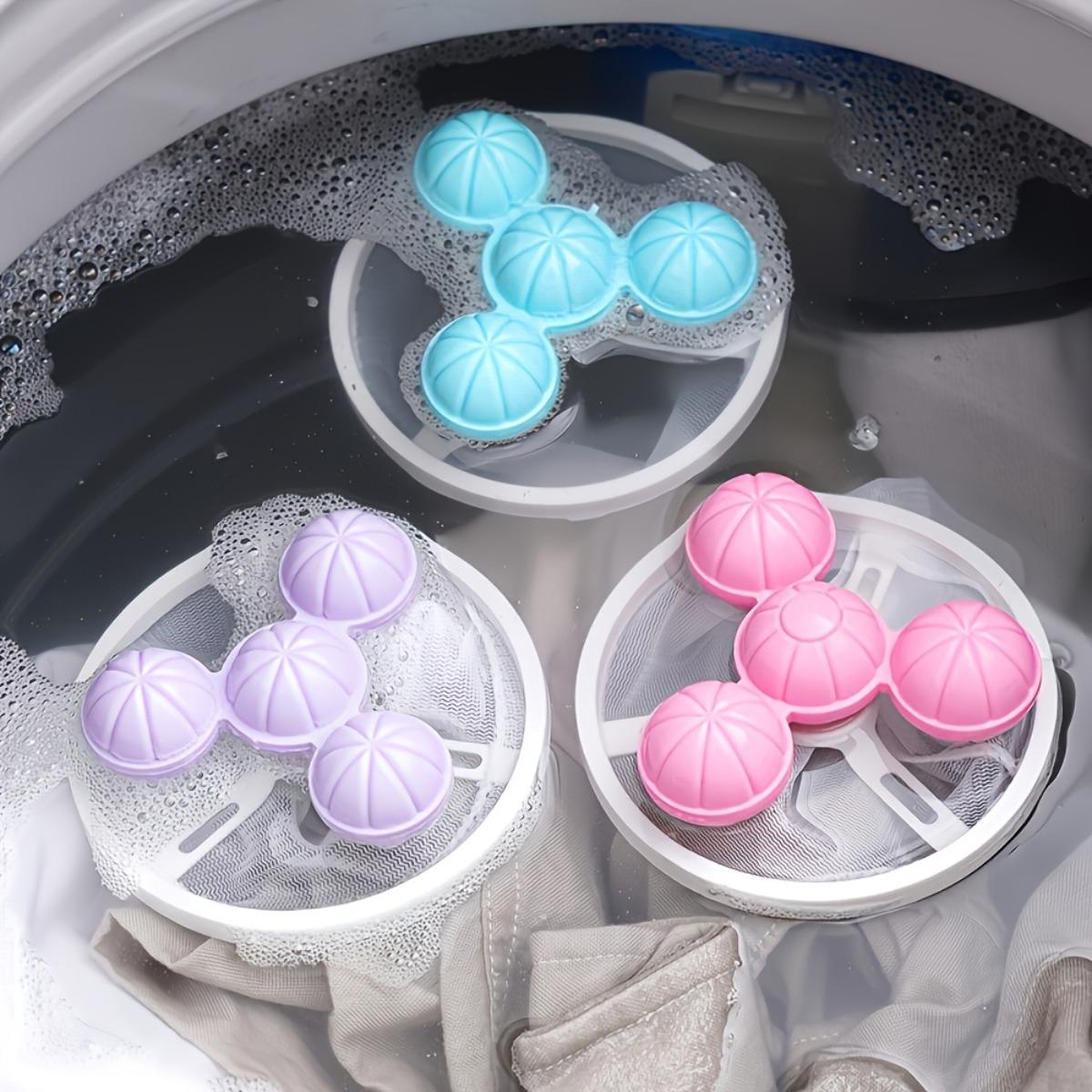 20PCS Floating Laundry Filter Hair Catcher Bags, Washing Machine Lint and Fur Removal Mesh Pouches, Fuzz and Hair Collector for Sweaters, Bedding and Pet Hair Clothes Washing, Home Laundry Cleaning Supplies