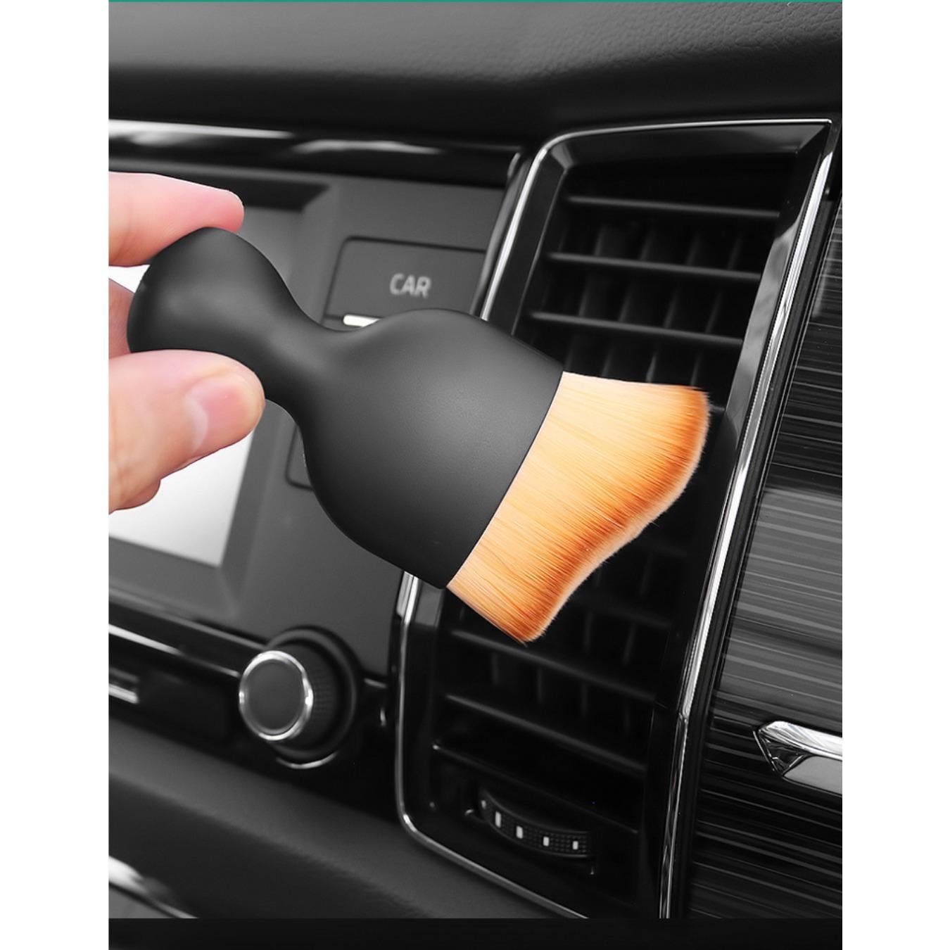 Car air conditioner air outlet cleaning brush gap cleaning soft hair dust removal tool