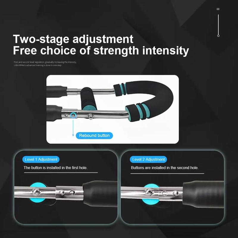 U-shaped Multifunctional Arm Strength Trainer, Chest Exercise Equipment, Portable Spring Resistance Band with 2 Adjustable Gears, Detachable Design, Comfortable Grip, Home Fitness Equipment