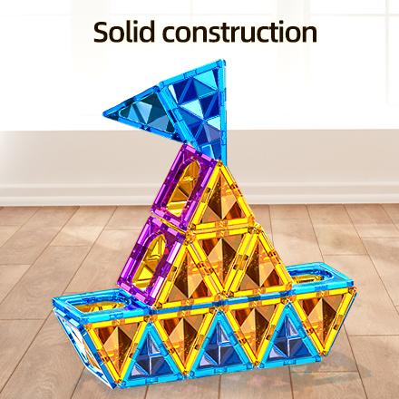Magnets Building Blocks 3D Diamond Magnetic Tiles Cars Construction Set Stem Educational Toys For Kids Boy Girl Ages 3 4 5 6 7 8 - 26 - View #9