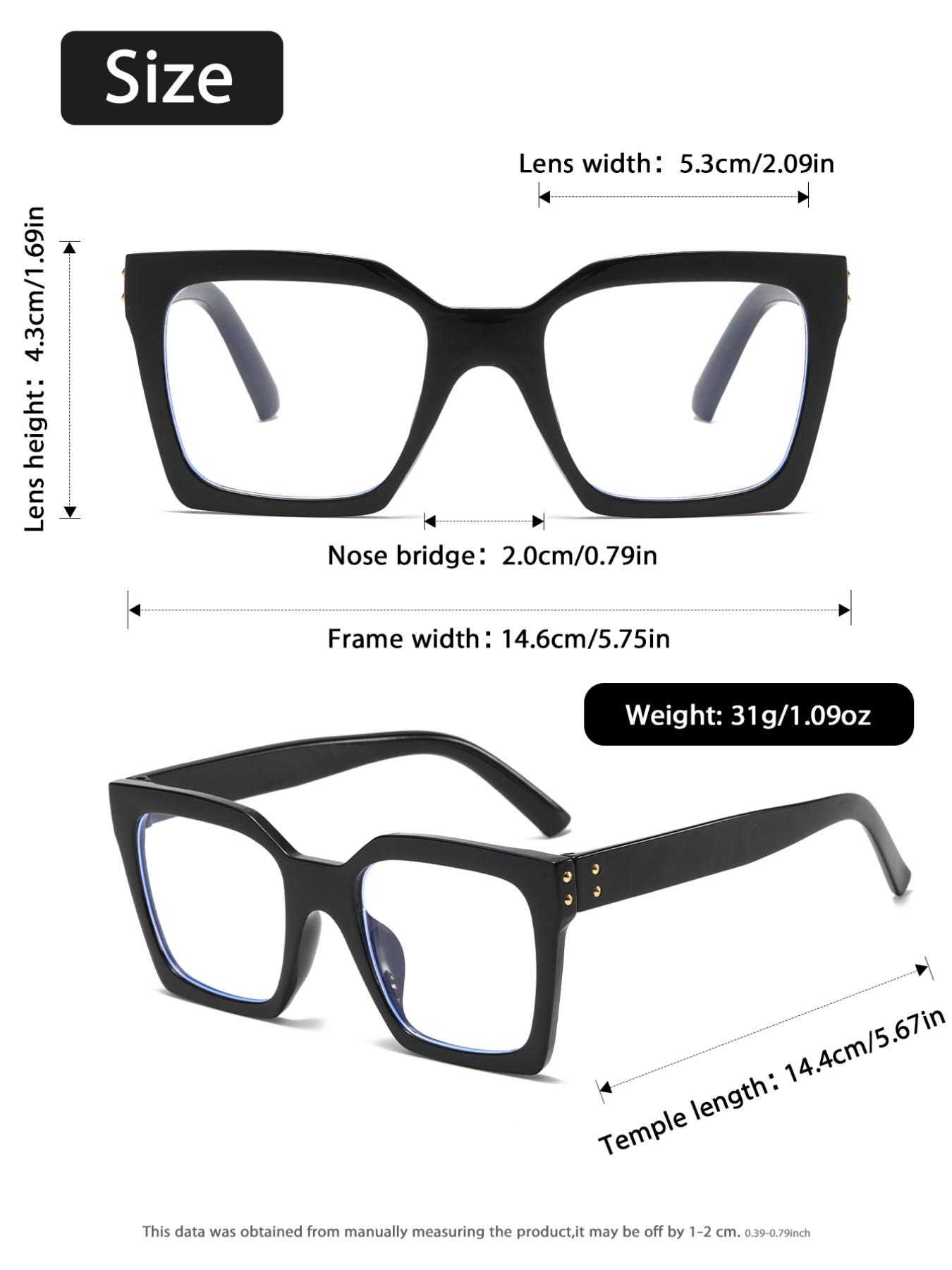 Women's Rectangular Casual Simple Flat Mirror, Leopard Pattern Eyeglasses, Ideal for Daily Office Commute, Leisure Activities, Stylish and Functional Design