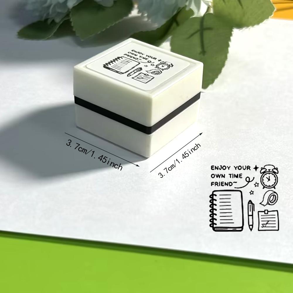 Creative Writing Record Pattern Stamps, Handmade Notebook Decor, Practical Gift Stamp, Office Stationery Supplies, DIY Material