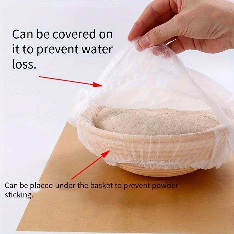 Bread Fermentation Cloth Set, Non-woven Material Moisturizing and Heat Retaining Non-stick Dough, Disposable Use Convenient, Clean and Fast, Suitable for Dough Baking. This product is a cloth set, does not include a fermentation basket