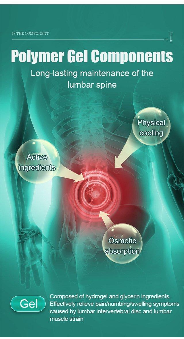 Lumbar Spine Relief Cooling Compress Gel for Soothing Comfort