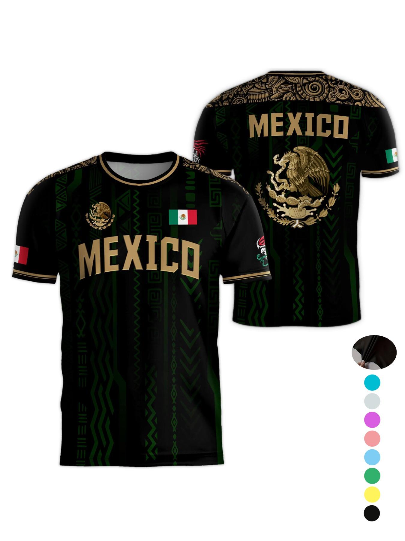 Mexico World Cup Short Sleeve T-Shirt, Breathable Quick-Dry Sports Fabric, Casual Fitted Ombre Design, Unisex Long Tee for All Seasons, Athletic Sports Clothing Mexico World Cup Short Sleeve T-Shirt, Breathable Quick-Dry Sports Fabric, Casual Fitted Ombre Design, Unisex Long Tee for All Seasons, Athletic Sports Clothing
