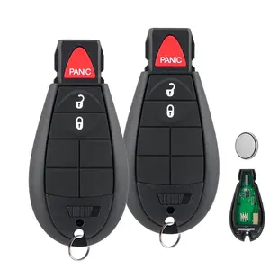 2 Replacement For Dodge Ram 1500 2500 3500 Grand Caravan Chrysler Town & Country Remote Key Fob 2008 2009 2010 2011 2012 2013 2014