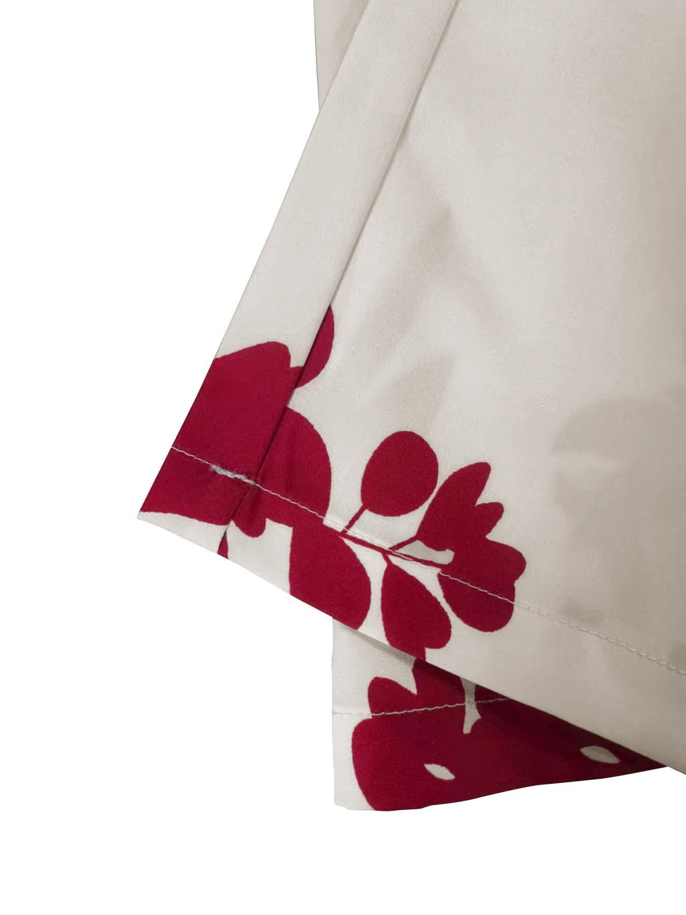 Elegant Women's Floral Print Jumpsuit, Bow Detail, High Neck Sleeveless Wide Leg, Fashion Design, All Seasons Wear, Casual Fashion Jumpsuit