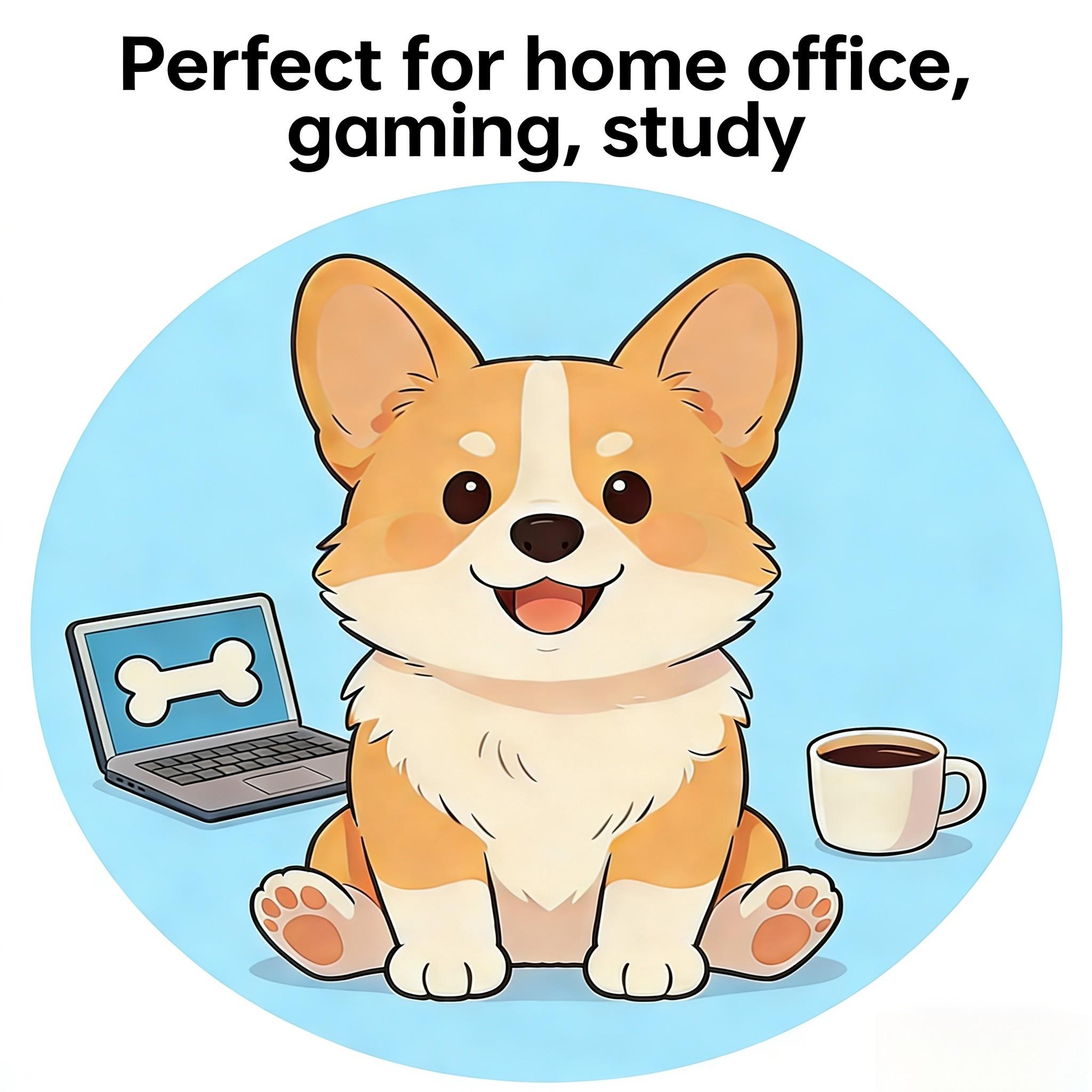 Fashionable Cartoon Round Mouse Pad, Anti-Slip Rubber Base, Gaming & Office Use, 7.87 Inch, Ideal Gift for Girls & Women